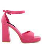 Sandales Angèle roses - Talon 10 cm