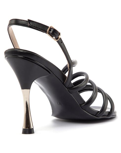 Slingback Agathe nere - tacco 10 cm