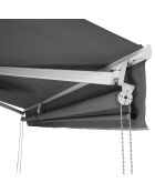 Store banne vertical Genova 3x2m gris - 300x200 cm