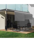 Store banne vertical Genova 3x2m gris - 300x200 cm
