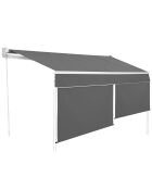 Store banne vertical Genova 3x2m gris - 300x200 cm