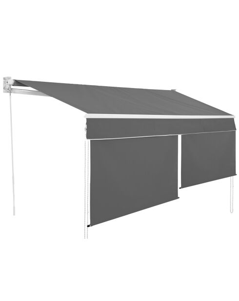 Store banne vertical Genova 3x2m gris - 300x200 cm