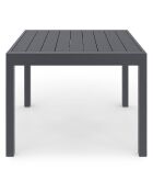 Salon de jardin extensible 8 places en polywood gris