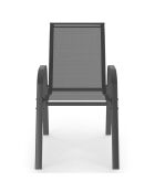 Salon de jardin extensible 8 places en polywood gris