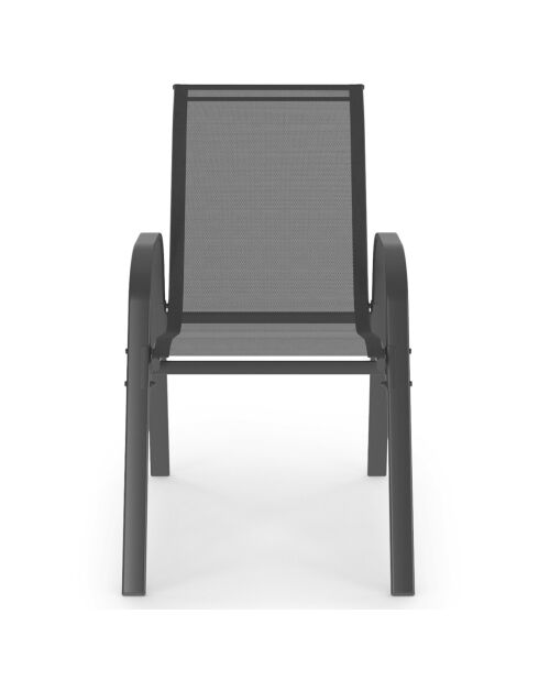 Salon de jardin extensible 8 places en polywood gris