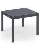 Salon de jardin extensible 8 places en polywood gris