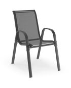 Salon de jardin extensible 8 places en polywood gris