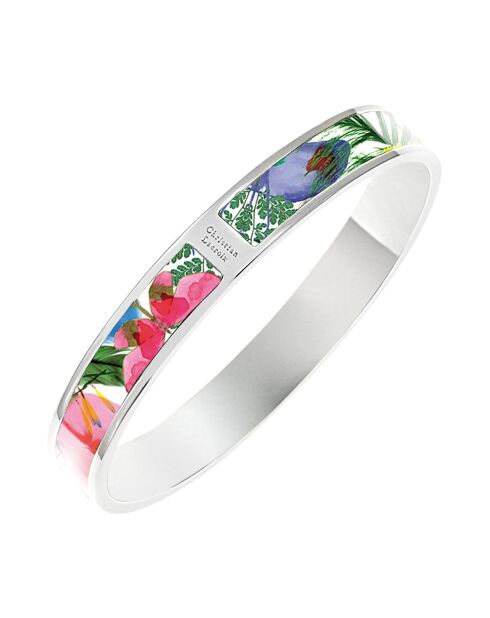 Silber/mehrfarbig versilberter Armreif Caribe
