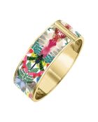 Armreif aus vergoldetem Gelbgold/mehrfarbiger Armreif Caribe