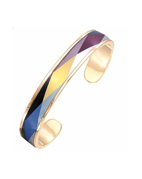 Geelgoud/veelkleurige vergulde Masquerade-armband