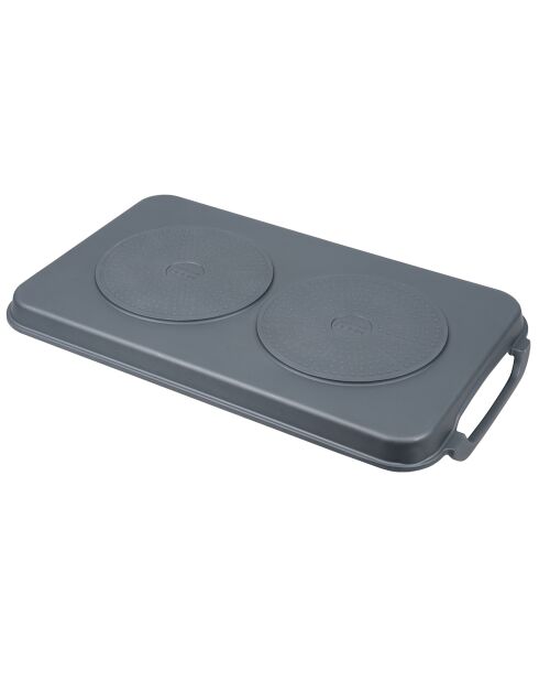 Plancha XXL Induction grise - 49x39x3.2 cm