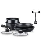 Batterie de cuisine induction noire  - 8 pièces