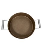 Faitout bas avec couvercle induction beige - D.32 cm