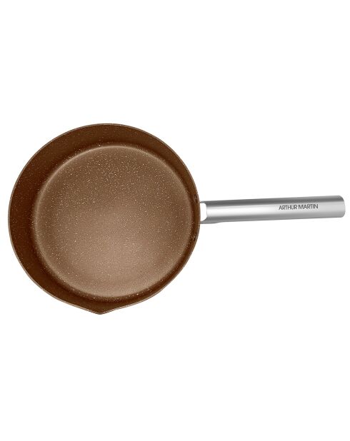 Sauteuse avec couvercle induction beige - D.28 cm