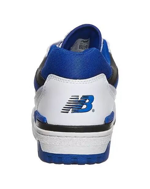 Sneakers 550 in pelle bianca/blu