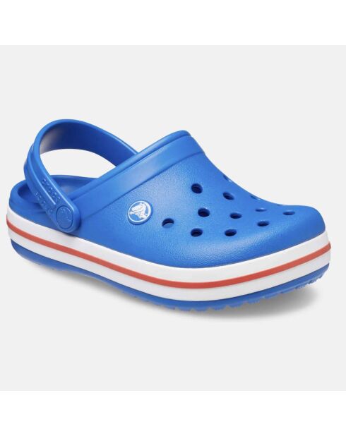 Alex blau/rot/weiße Holzschuhe