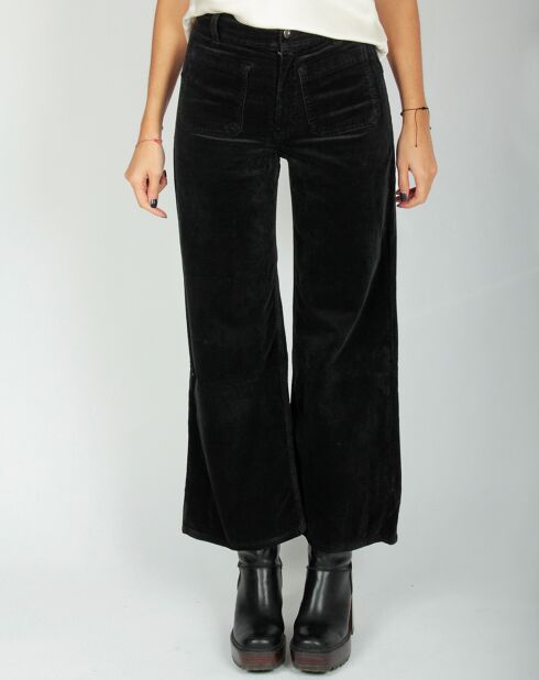 Pantalon jupe-culotte Cloé noir
