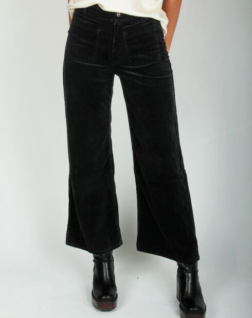 Pantalon jupe-culotte Cloé noir