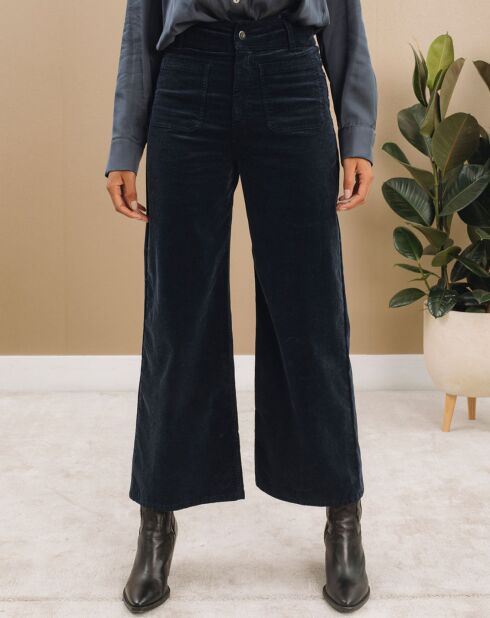 Pantalon jupe-culotte Cloé nuit