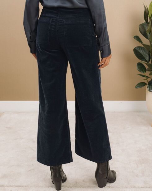 Pantalon jupe-culotte Cloé nuit