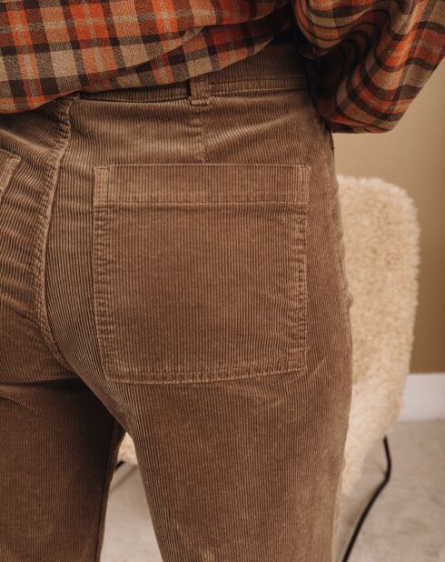 Pantalon jupe-culotte Cloé seigle