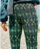 Pantalon Kyllie à motifs bleu