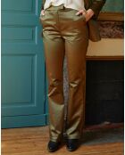 Pantalon en Satin Moon bronze