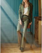 Pantalon en Satin Moon bronze