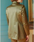 Veste de costume en Satin Moon bronze