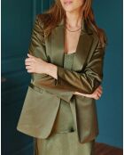 Veste de costume en Satin Moon bronze