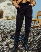 Pantalon en Velours Cargo noir