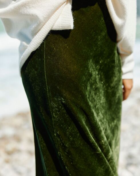 Jupe en Velours Solo bronze