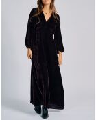 Robe en Velours Solo violette