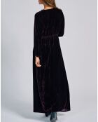 Robe en Velours Solo violette