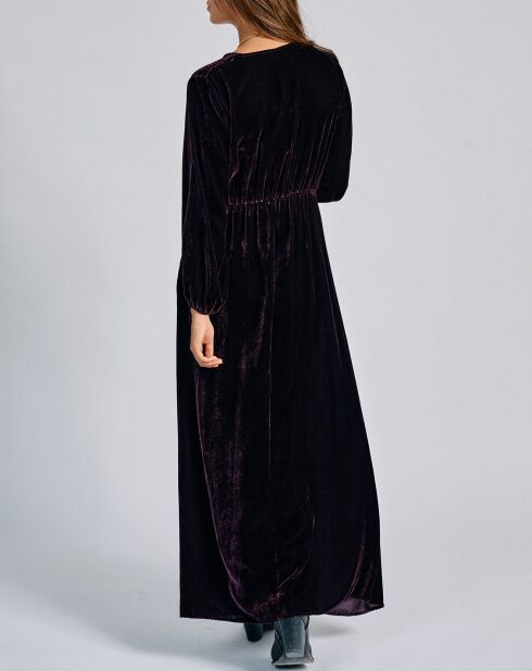 Robe en Velours Solo violette