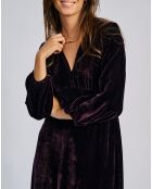Robe en Velours Solo violette