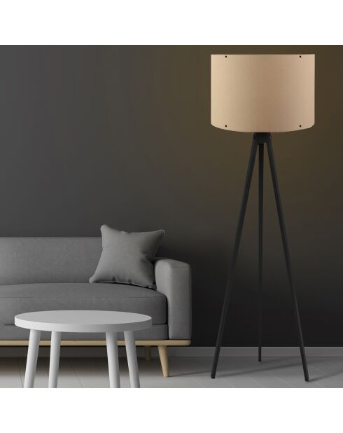 129 lampada da terra bianca/nera - 25x38x120 cm