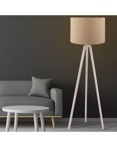 Lampadaire 130 blanc - 25x38x120 cm