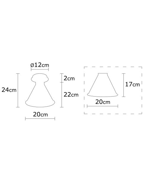 Lustre Berceste cuivre - D.20x24 cm