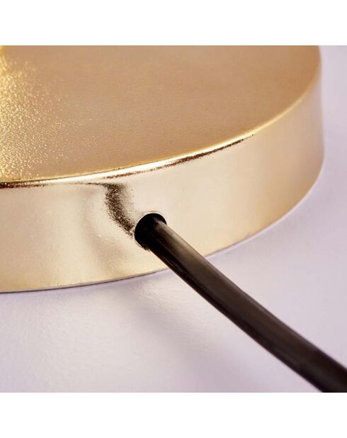 Lampe de table AYD doré/blanc - D.22x14x37 cm