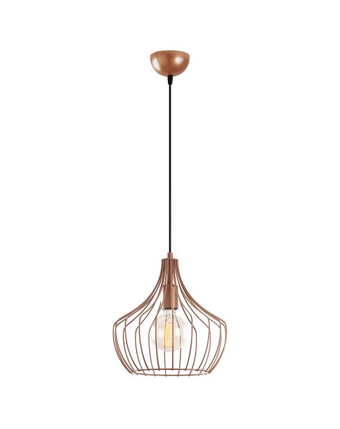 Lustre Mézopotamya cuivre - D.27x126 cm