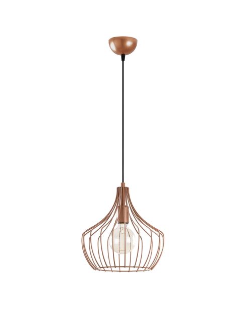 Lustre Mézopotamya cuivre - D.27x126 cm