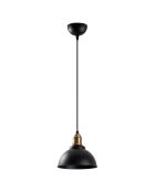 Lustre Varzan noir antique - D.21x36-116 cm