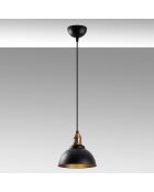 Lustre Varzan noir antique - D.21x36-116 cm