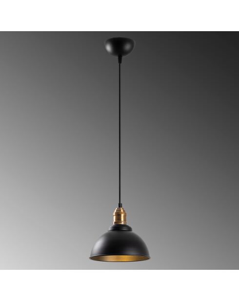 Varzan antieke zwarte kroonluchter - D.21x36-116 cm
