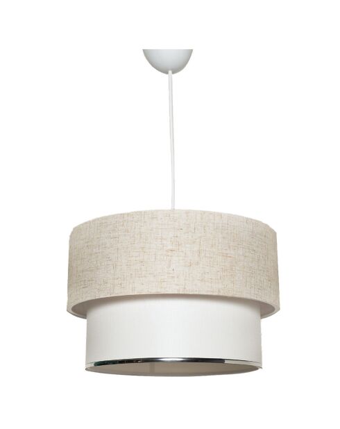 Lámpara Corbeu blanco/crema - 30x20x75 cm