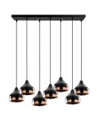 Lustre Yildo noir - 88x36x112 cm