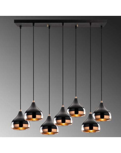 Lustre Yildo noir - 88x36x112 cm