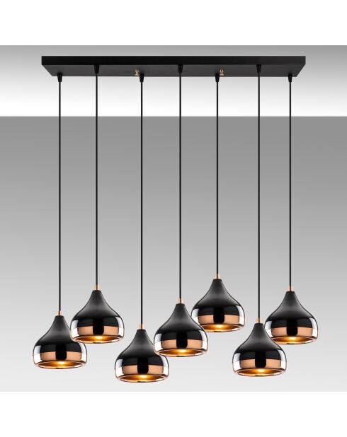 Lustre Yildo noir - 88x36x112 cm