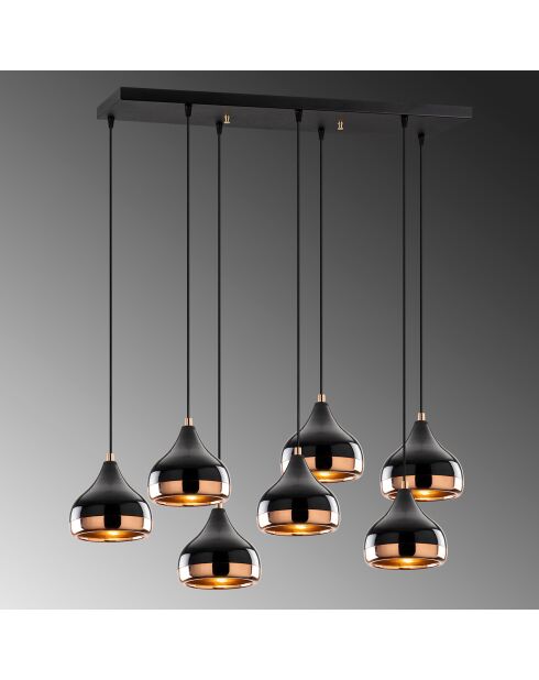 Lustre Yildo noir - 88x36x112 cm